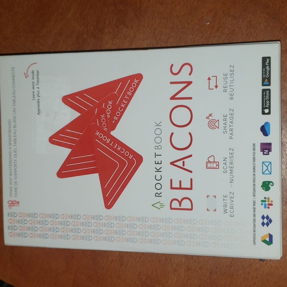 Rocketbook A4RCFR Beacons Smart Stickers For Whiteboards, 2.5" Triangles